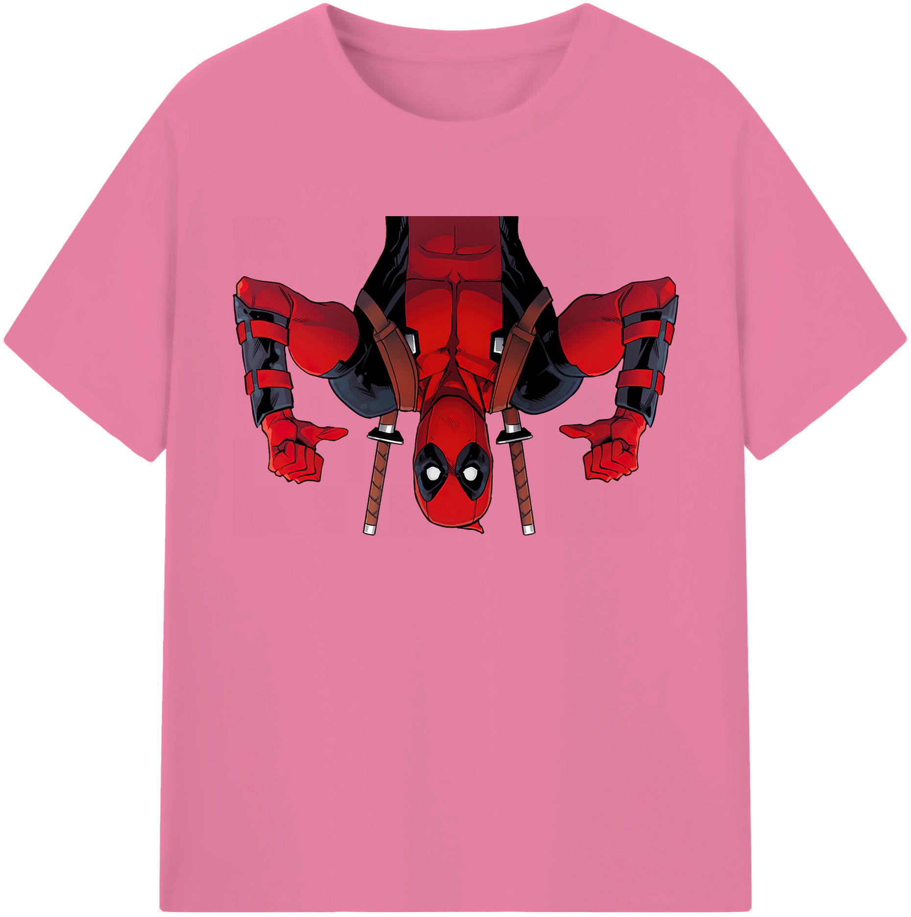 （画像用） Deadpool デッドプール 綿100％半袖Tシャツ（フロントプリント）